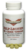 Kelp-Lecithin, B-6 & Cider Vinegar - 100 Tablets